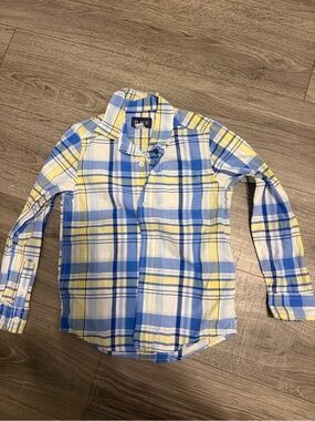 The Children's Place Blue and Yellow Plaid Button-Down Shirt